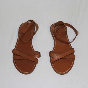 Madewell Brown Strappy Sandal